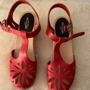 Hasbeens Lacy sandal, red